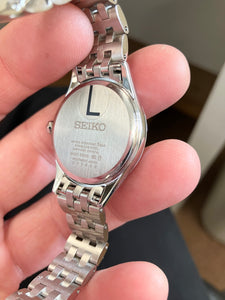 Seiko Woman's Stainless Steel Watch With Roman Numerals
