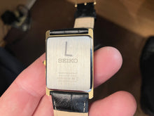 Load image into Gallery viewer, Seiko Essential Collection Watch With Black Leather Strap