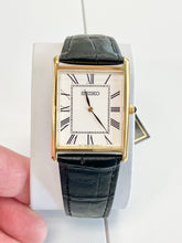 Load image into Gallery viewer, Seiko Essential Collection Watch With Black Leather Strap