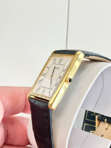 Seiko Essential Collection Watch With Black Leather Strap