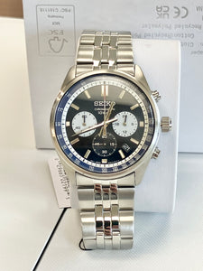 Seiko Chronograph Stainless Steel Watch With Date