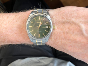 Seiko Titanium Watch With Date Calendar