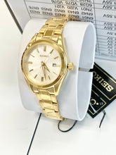 Load image into Gallery viewer, Seiko Stainless Steel Gold Tone Watch With Date Calendar