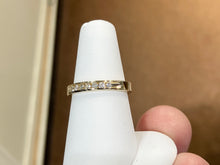 Load image into Gallery viewer, Gold Channel Set Quarter Carat Natural Diamond Ring