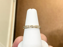 Load image into Gallery viewer, Gold Channel Set Quarter Carat Natural Diamond Ring