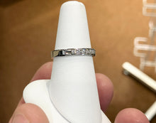 Load image into Gallery viewer, Channel Set Diamond Wedding Ring 0.25 Carats