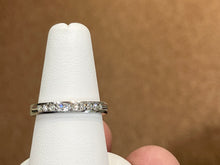 Load image into Gallery viewer, Channel Set Diamond Wedding Ring 0.25 Carats