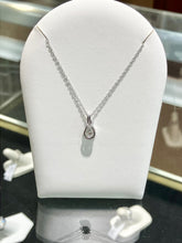 Load image into Gallery viewer, Silver Shimmer Diamond Pendant