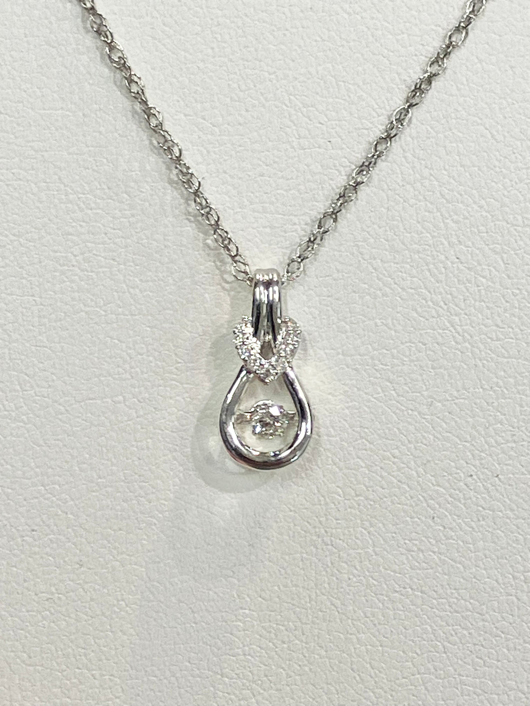 Silver Shimmer Diamond Pendant