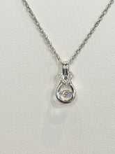 Load image into Gallery viewer, Silver Shimmer Diamond Pendant