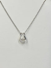 Load image into Gallery viewer, Silver Shimmer Diamond Pendant