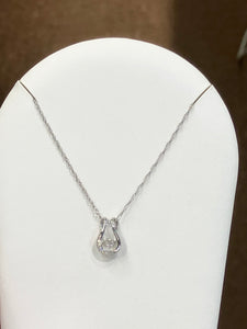 Silver Shimmer Diamond Pendant