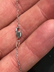 Silver Shimmer Diamond Pendant