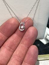 Load image into Gallery viewer, Silver Shimmer Diamond Pendant