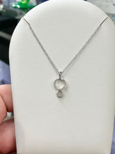 Load image into Gallery viewer, Silver Diamond Pendant