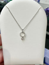 Load image into Gallery viewer, Silver Diamond Pendant