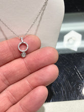 Load image into Gallery viewer, Silver Diamond Pendant