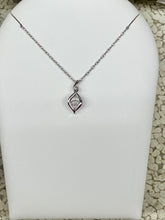 Load image into Gallery viewer, Silver Shimmer Diamond Pendant