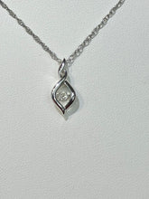 Load image into Gallery viewer, Silver Shimmer Diamond Pendant