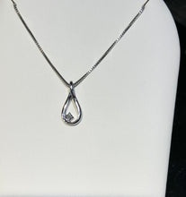 Load image into Gallery viewer, Silver Natural Diamond Pendant