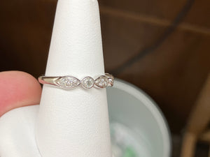 Silver Natural Diamond Ring