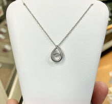 Load image into Gallery viewer, Silver Shimmer Diamond Pendant