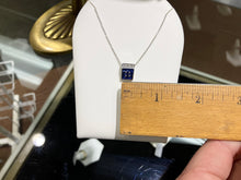 Cargar imagen en el visor de la galería, Sapphire And Diamond White Gold Pendant