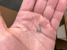 Load image into Gallery viewer, Aquamarine White Gold Earrings
