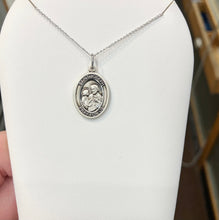 Load image into Gallery viewer, Saint Joseph Silver Pendant With 18 Inch Chain Religious