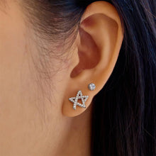 Load image into Gallery viewer, Starlit Drops Silver Ania Haie Stud Earrings