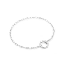 Load image into Gallery viewer, Silver Mini Link Charm Chain Connector Bracelet