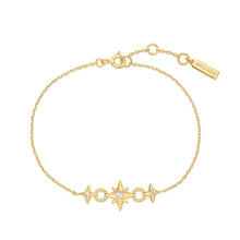 Load image into Gallery viewer, Gold Linked Star Bracelet