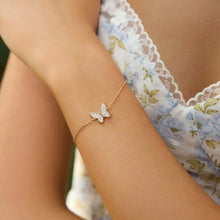 Load image into Gallery viewer, Gold Butterfly Pavé Bracelet