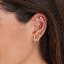 Load image into Gallery viewer, Gold Plated Huggie Hoop Earrings