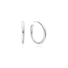 Load image into Gallery viewer, Classic Silver Large Hoop Earrings