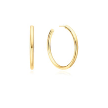 Laden Sie das Bild in den Galerie-Viewer, Gold Classic Tube Oversized Hoop Earrings
