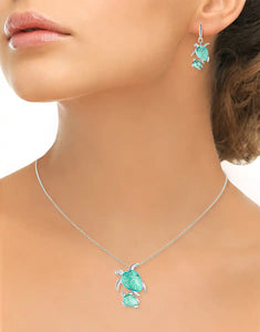 Turtles Silver Adjustable Pendant