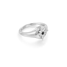 Load image into Gallery viewer, Silver Star Signet Ring