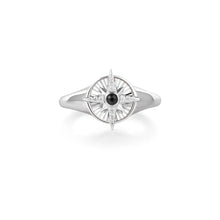 Load image into Gallery viewer, Silver Star Signet Ring
