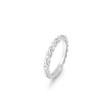 Load image into Gallery viewer, Silver Sparkle Twisted Ring