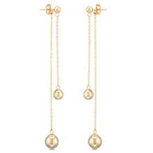 Load image into Gallery viewer, 14 K Yellow Gold Dangle Earrings