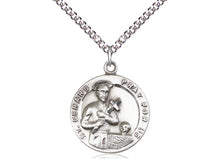 Cargar imagen en el visor de la galería, Saint Gerard Silver Medal And Chain Religious