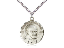 Load image into Gallery viewer, Saint Vincent de Paul Silver Pendant And Chain