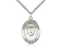 Charger l'image dans la galerie, Saint Damien Of Molokai Silver Medal With Silver Chain Religious