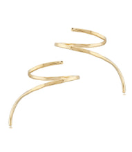 Load image into Gallery viewer, Gold Wire Weave Climber Earring
