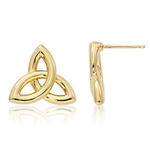Load image into Gallery viewer, Celtic Infinity 14 K gold earrings