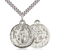Laden Sie das Bild in den Galerie-Viewer, Immaculate Conception Silver Medal And Chain