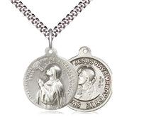 Load image into Gallery viewer, Saint Imelda Silver Pendant And Chain