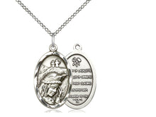Load image into Gallery viewer, Our Lady Of LaSalette Silver Pendant With Chain