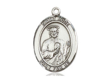 Load image into Gallery viewer, Saint Jude Silver Pendant With Silver Chain Religious